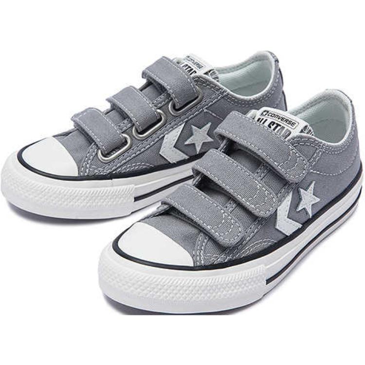Звездные игроки 76 низкие детские кеды Converse, серый — фото 3