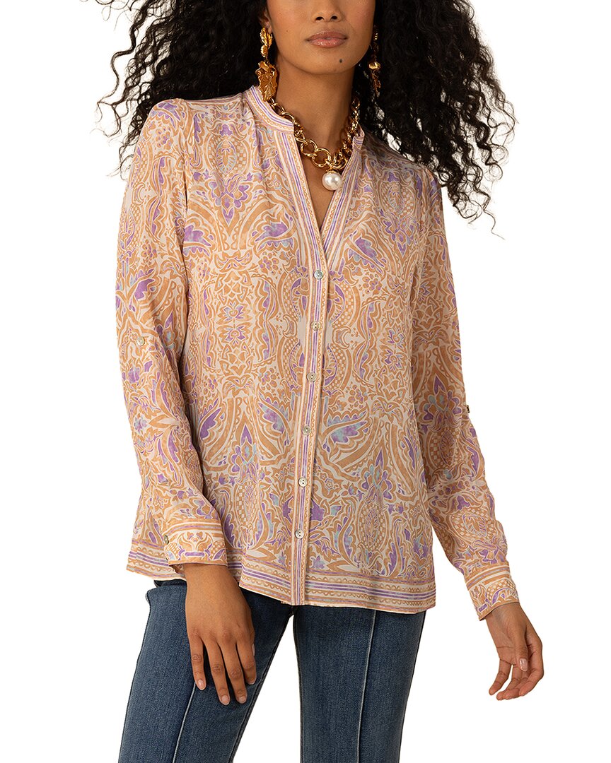 

Блузка Hale Bob Silk Yaretzi, коричневый