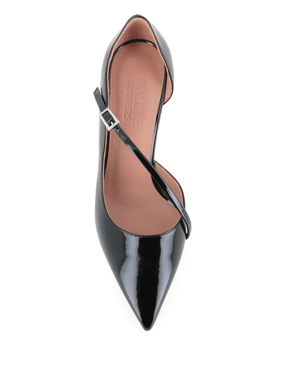 Лакированные туфли с ремешками Malone Souliers, черный — фото 3