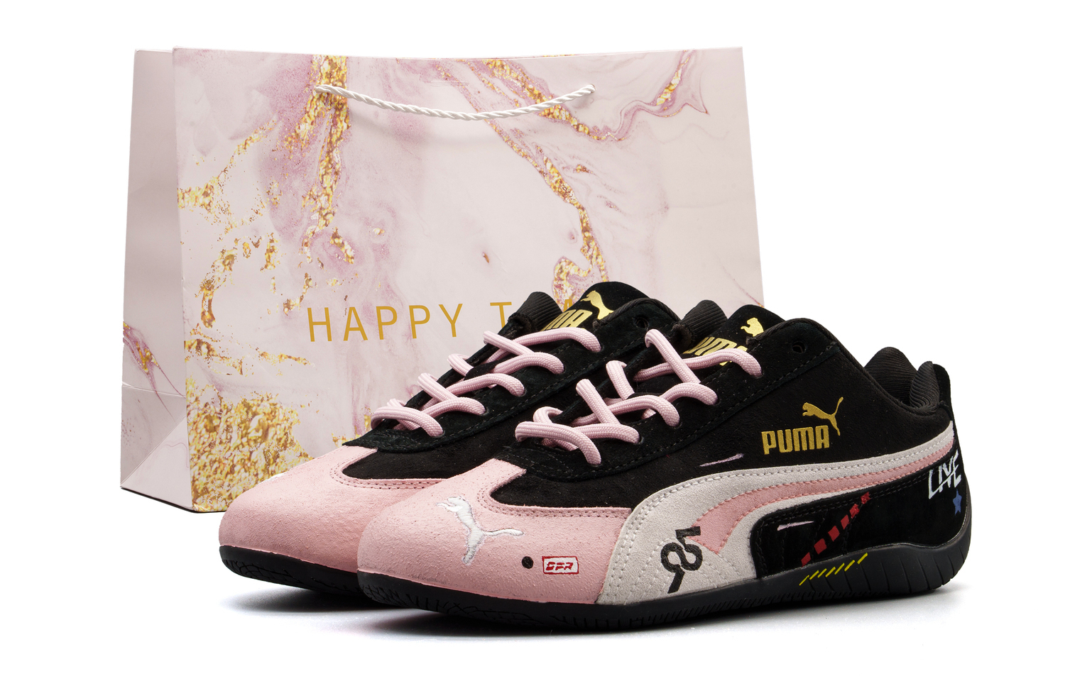 

Speedcat Collection устойчивые к истиранию низкие кеды Unisex PUMA, розовый черный shopping bag