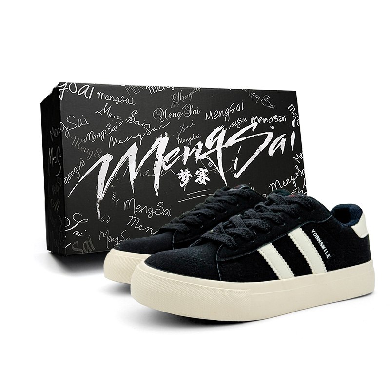 

Mengsai Нескользящие износостойкие низкие кроссовки для скейтбординга, мужские, черные