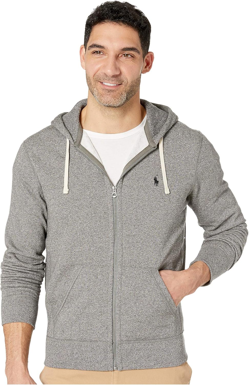 

Толстовка Polo Ralph Lauren мужская, на молнии, из двойного трикотажа, Grey