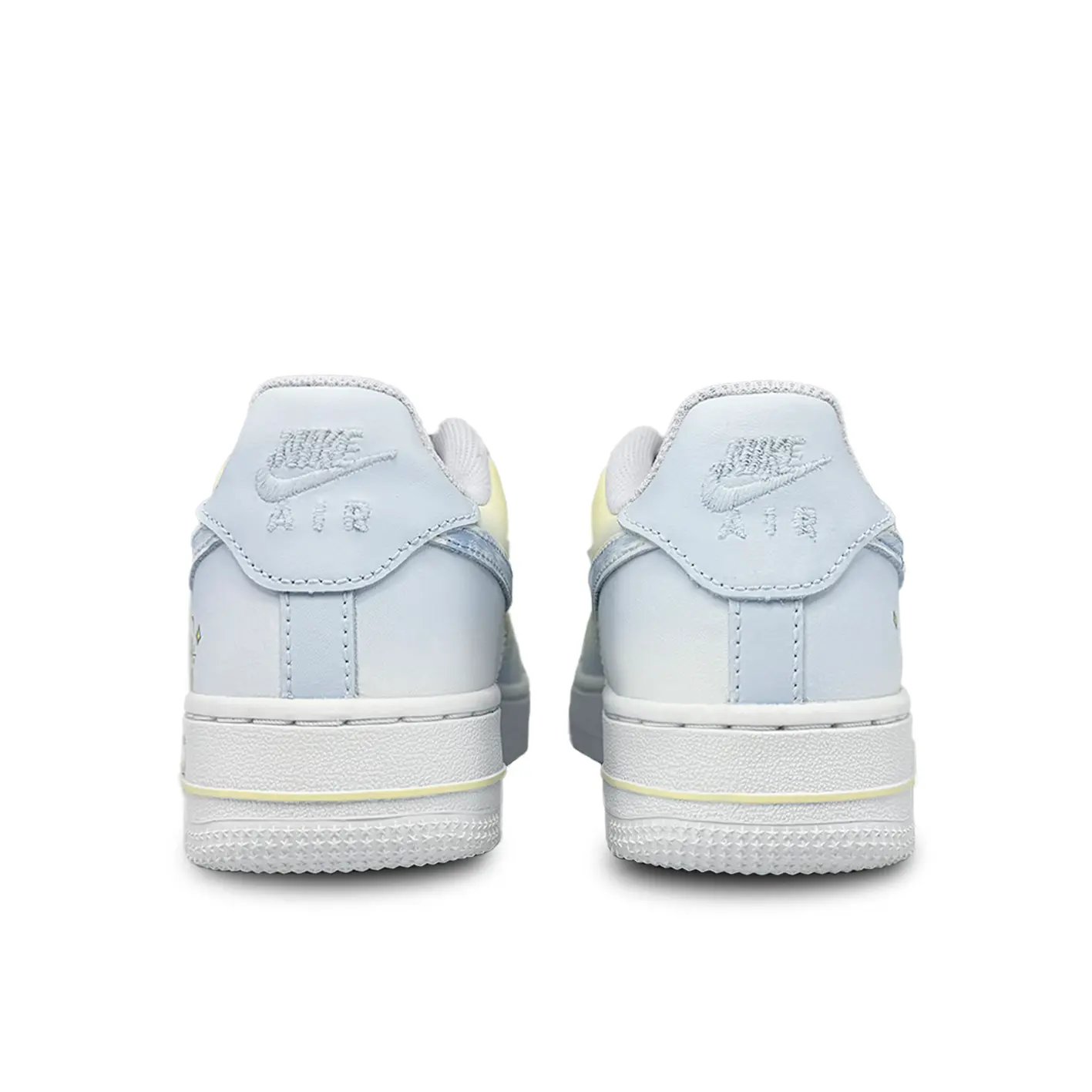 

Кроссовки для скейтбординга Air Force 1 женские, низкие, желто-синий Nike