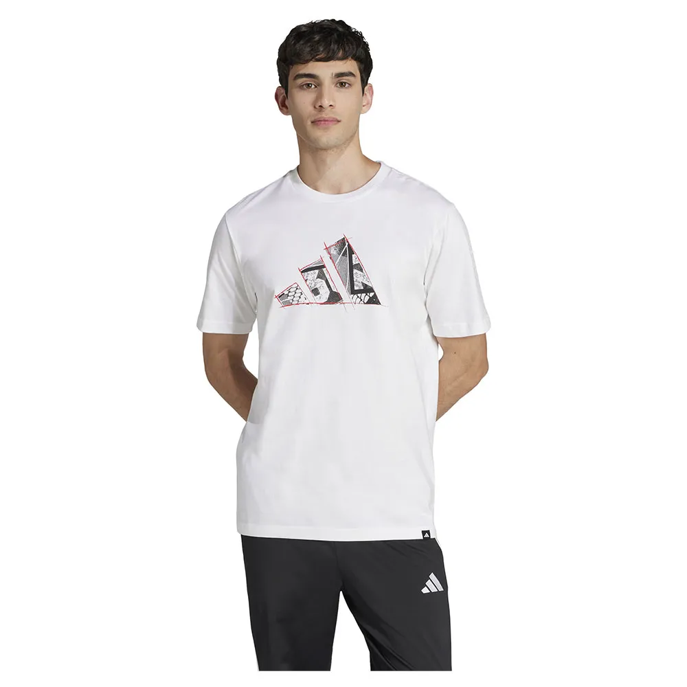 

Футболка с коротким рукавом adidas Logo Graphic, белый