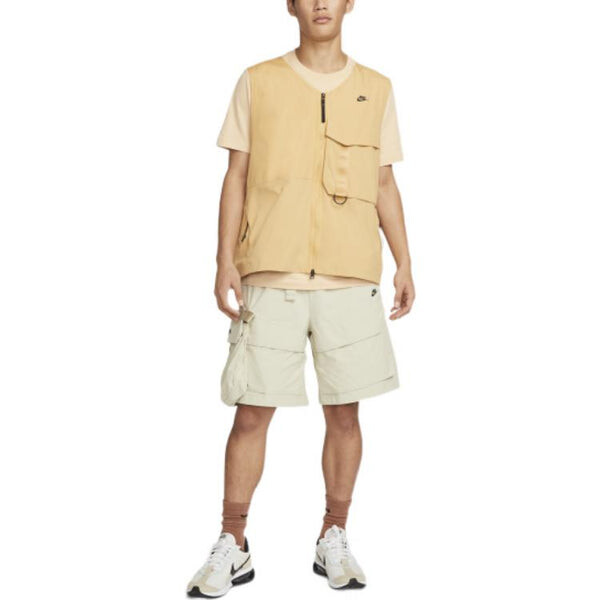 Шорты men's solid color brand logo cargo casual shorts brown Nike, мультиколор — фото 4
