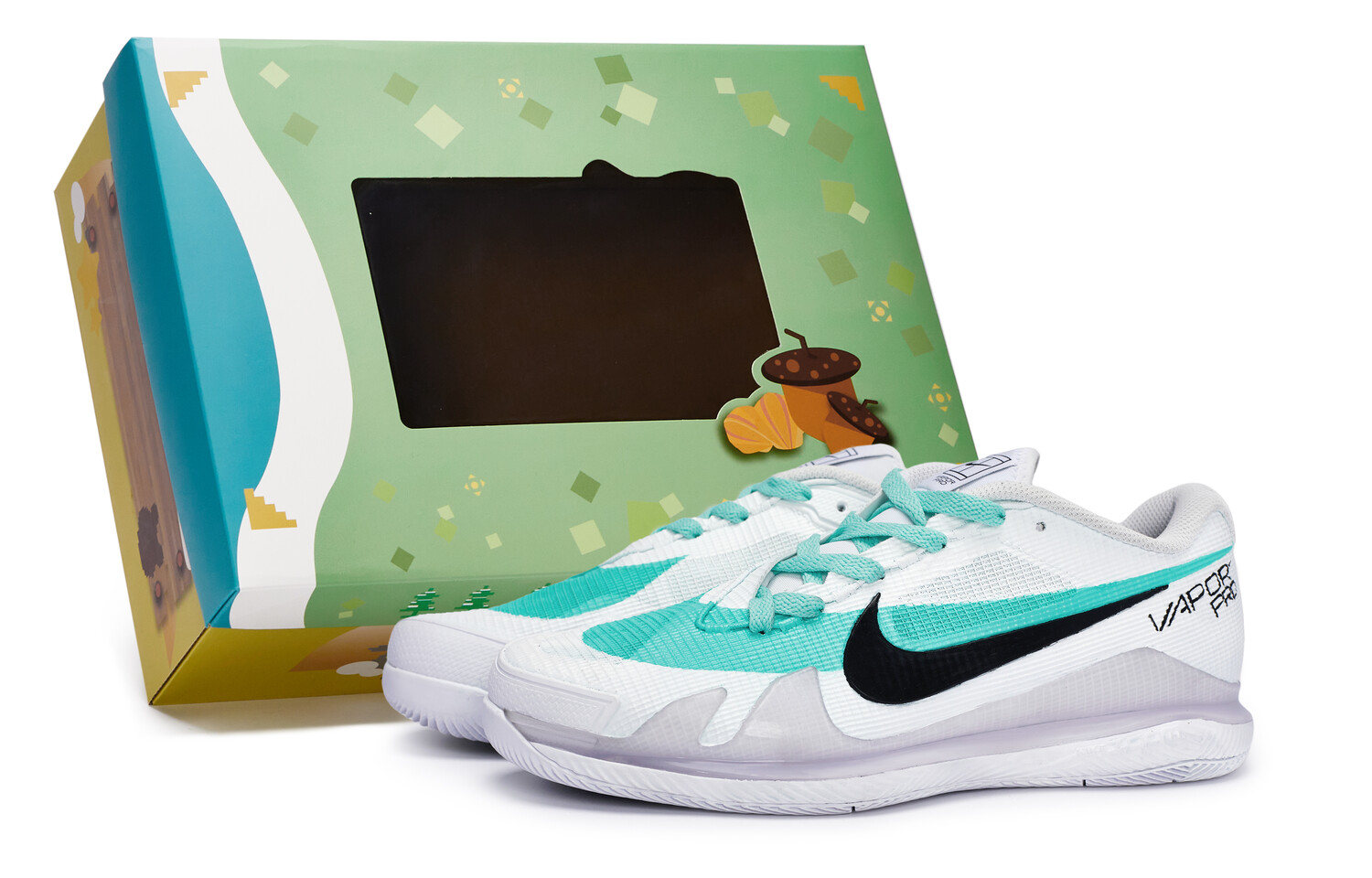 

Теннисные кроссовки Air Zoom Vapor Pro для мужчин с низким верхом Tiffany/черный Nike