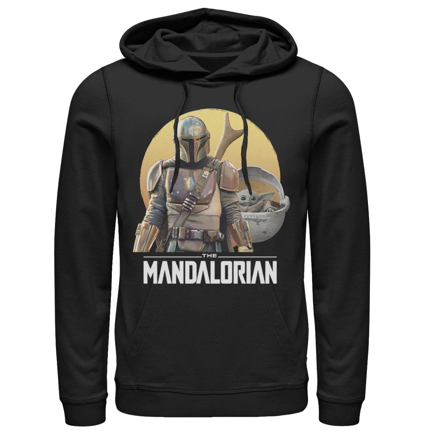 

Мужская толстовка с портретом Star Wars The Mandalorian Sunset Duo Licensed Character