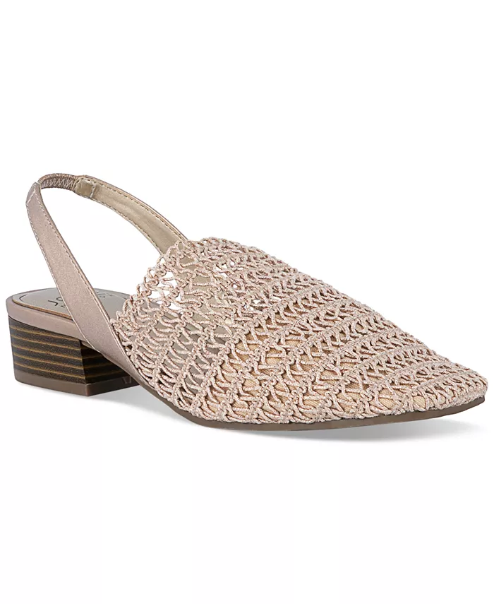 Женские балетки Carolton Woven с ремешком на пятке Jones New York, золотой