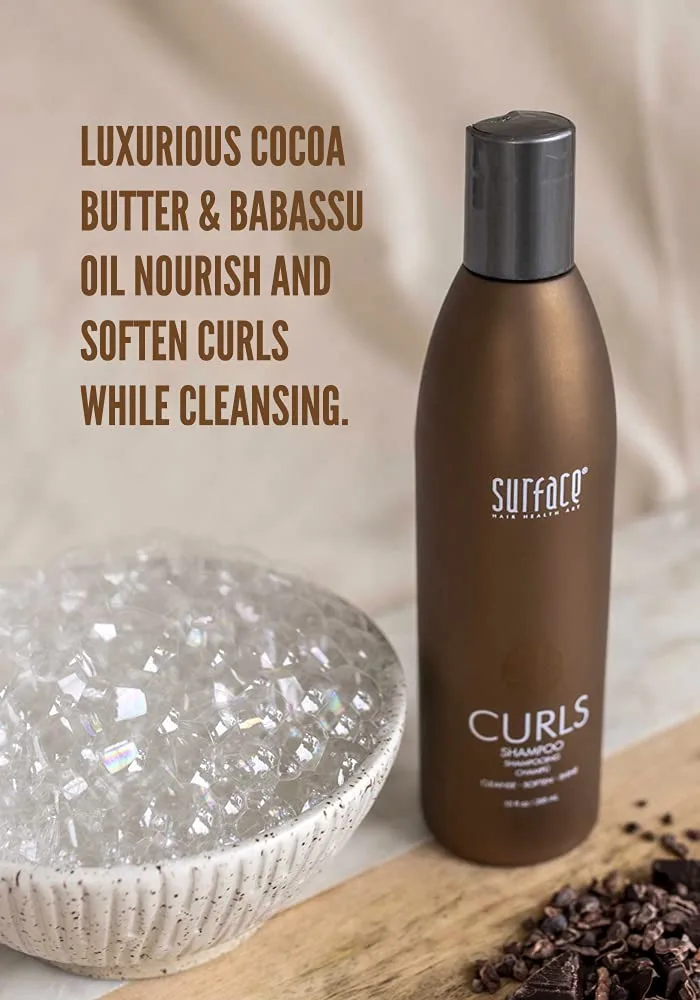 Набор Surface Hair Curls Solution Trio: шампунь и кондиционер для кудрявых волос, а также увлажняющий спрей Bassu. — фото 3