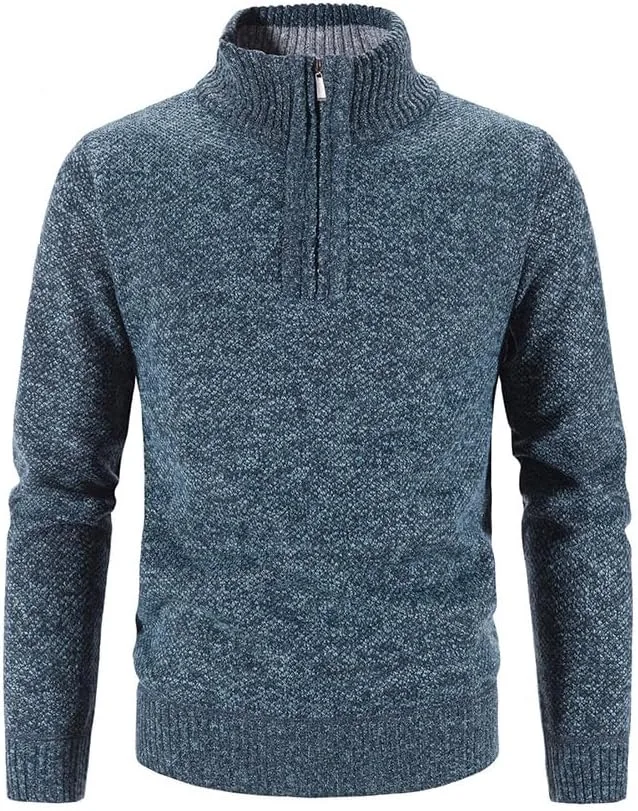 

Мужской вязаный кардиган на молнии SXHEYUY