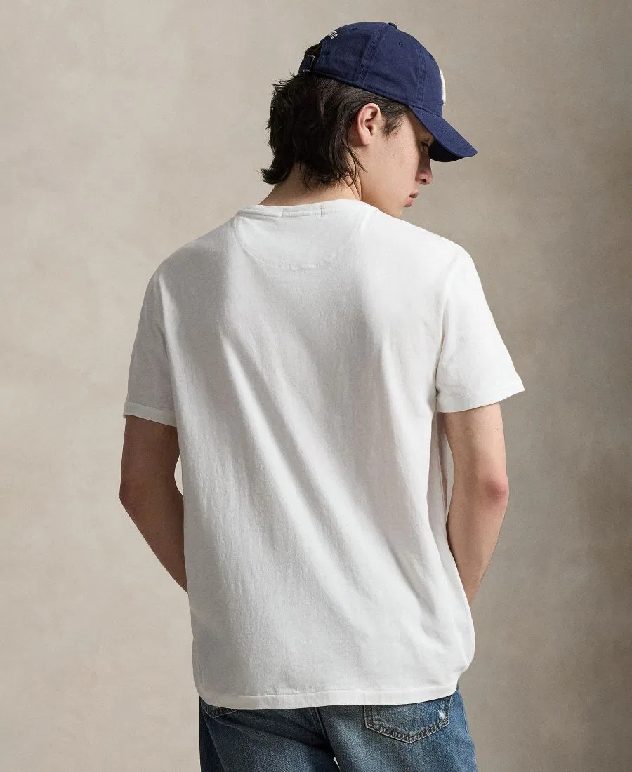 Мужская футболка с логотипом Polo Ralph Lauren, Deckwash White — фото 3