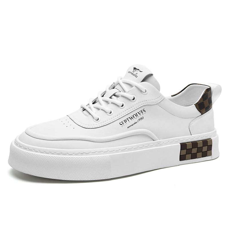 

Низкие кроссовки для скейтбординга мужские SEPTWOLVES, черный (стандартный размер кожаной обуви)