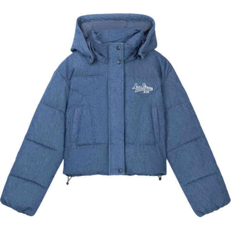 

Levis Куртка пуховая Levi's женская средняя синяя, Medium Blue