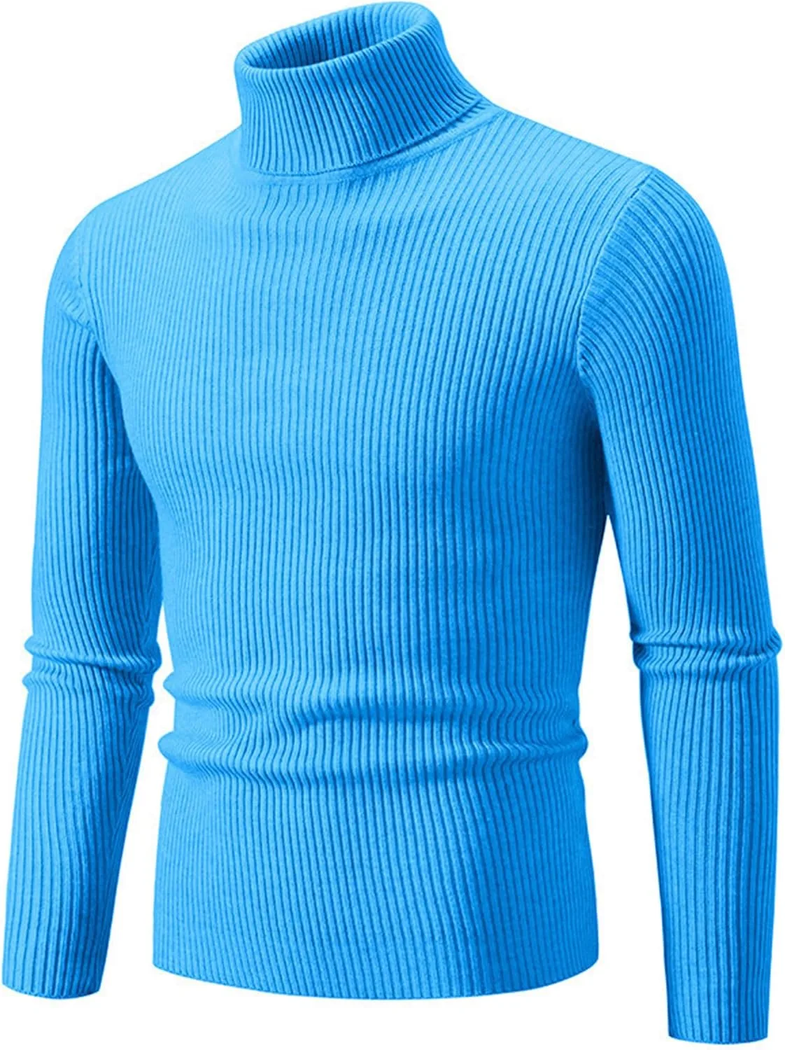 

Мужской водолазный свитер легкий slim fit с ребристым узором Bestgift