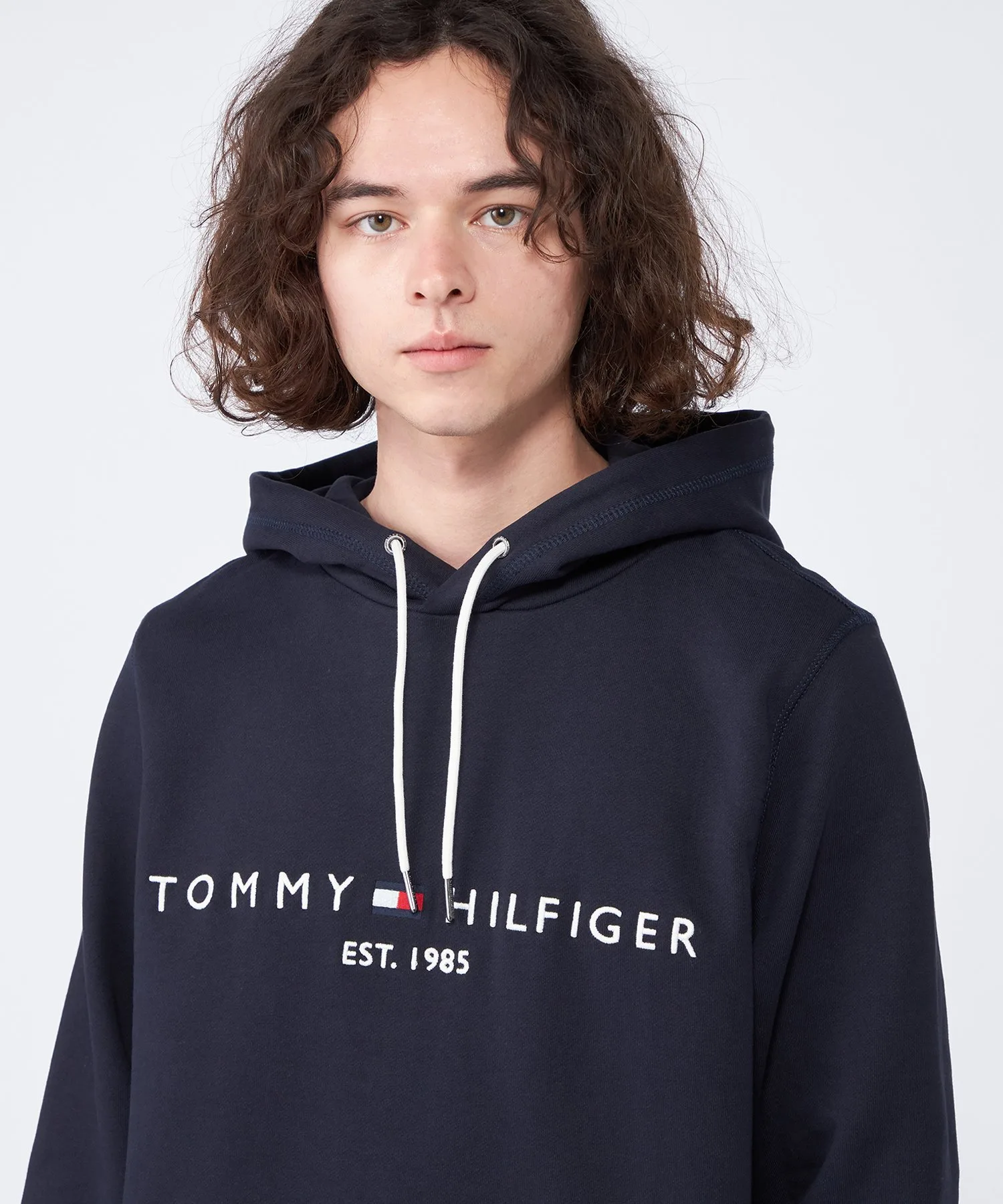 Толстовка с вышитым логотипом TOMMY HILFIGER, Navy DW5 — фото 3