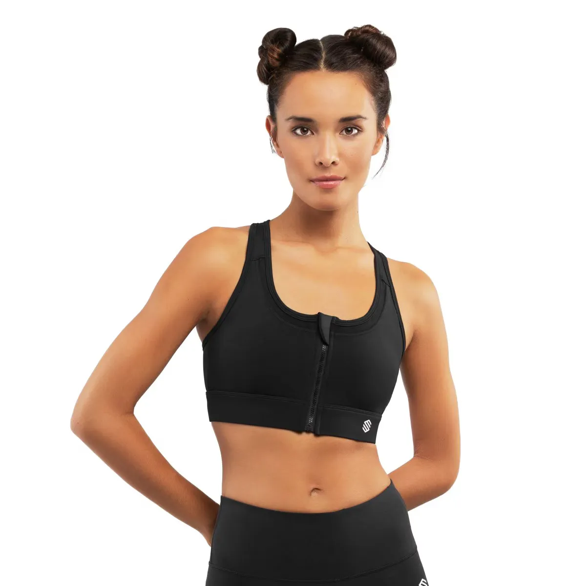 

Спортивный бюстгальтер Siroko Black Squat High Impact, черный