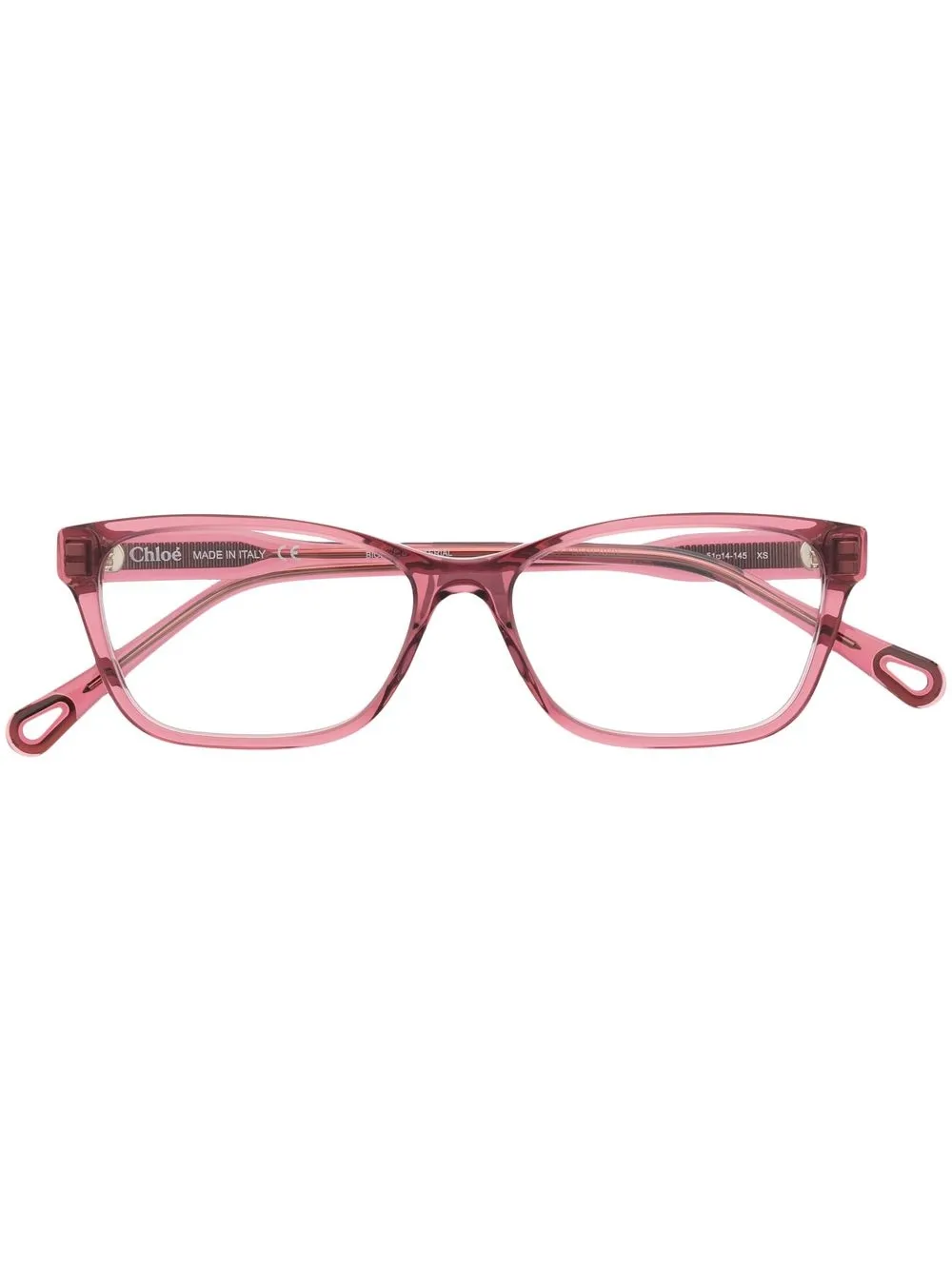 

Очки в квадратной оправе Chloé Eyewear, розовый