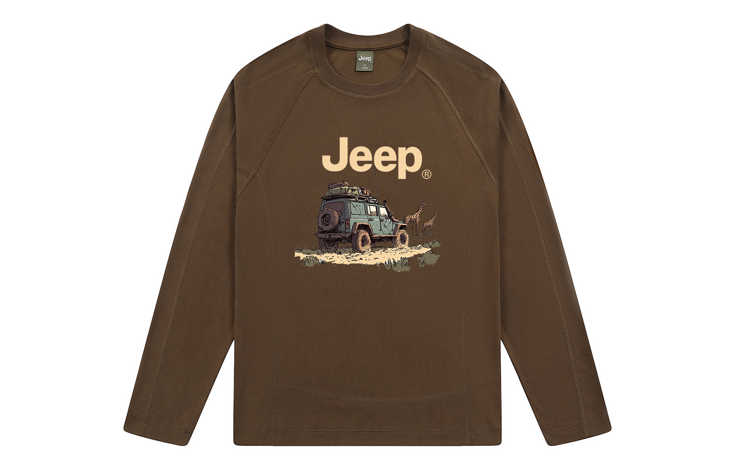

Футболка Unisex Crew Neck Moderate Heavyweight Jeep, coffee