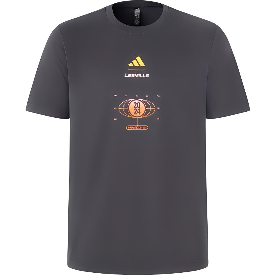 

Футболка Les Mills/lime X LES MILLS унисекс, черная Adidas, черный