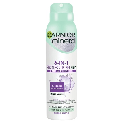 

Mineral 6-в-1 48H Anti-Transpirant с морингой и минералитом 150 мл Garnier