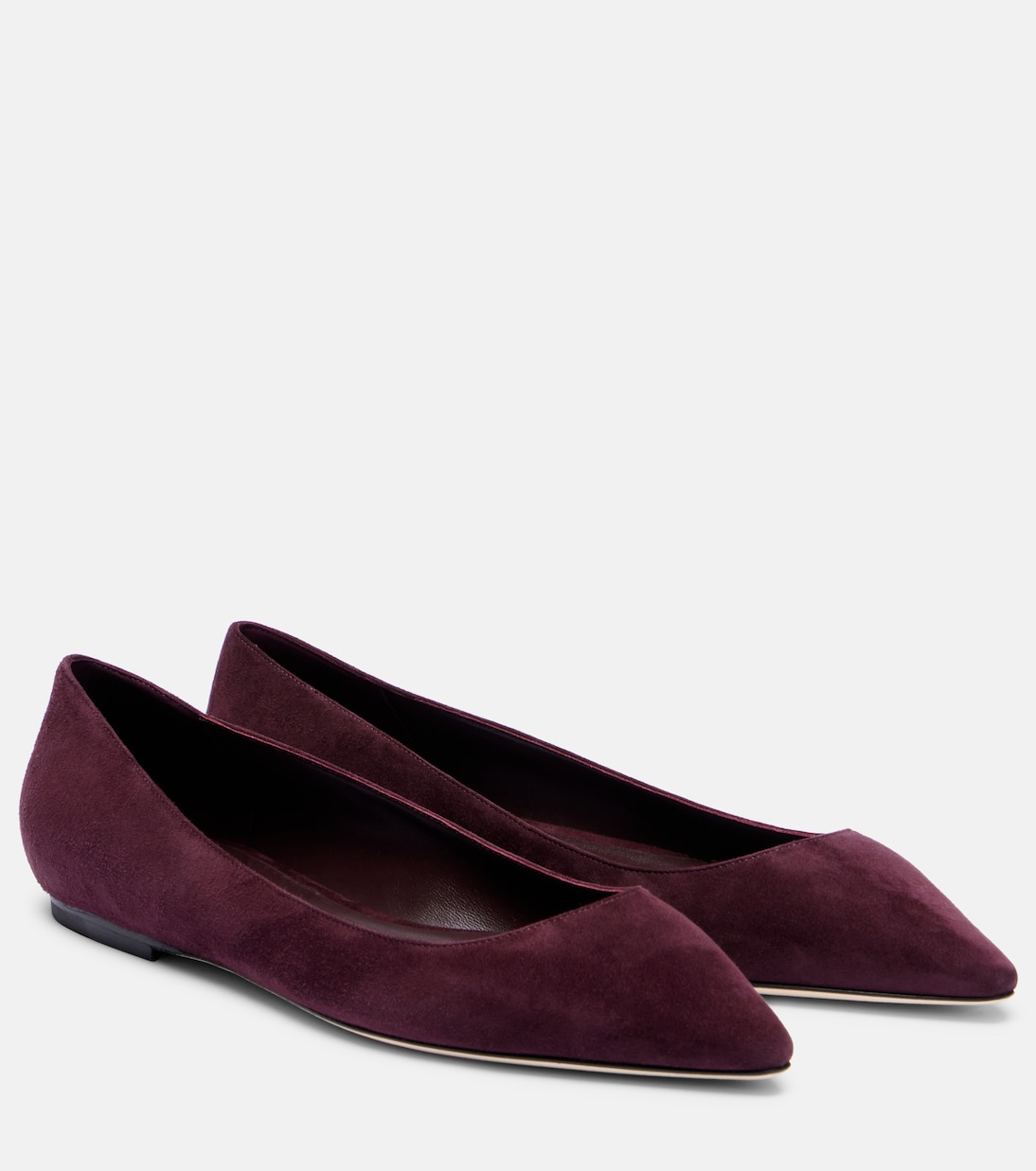 Балетки Romy 60 из замши Jimmy Choo, Deep Merlo