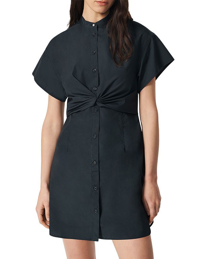

Платье Gretchen из поплина rag & bone, черный