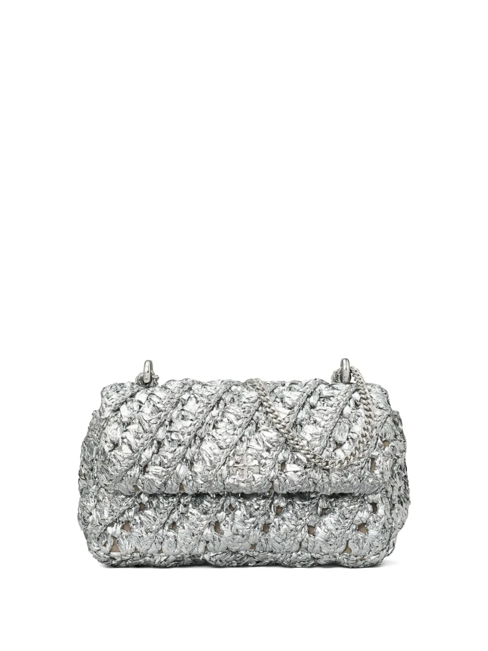 

Мини-сумка через плечо Kira Tory Burch, серебяный