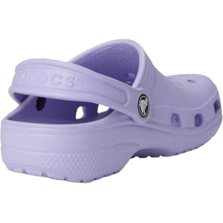 Классические противоскользящие износостойкие низкие детские сандалии Clog Kids' Crocs, фиолетовый — фото 3