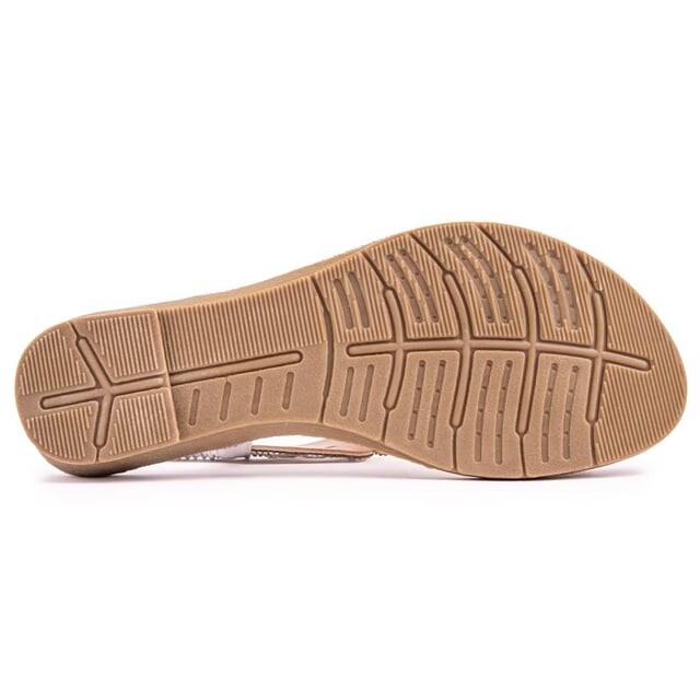 Босоножки на плоской подошве April Solesister, серебряный — фото 4
