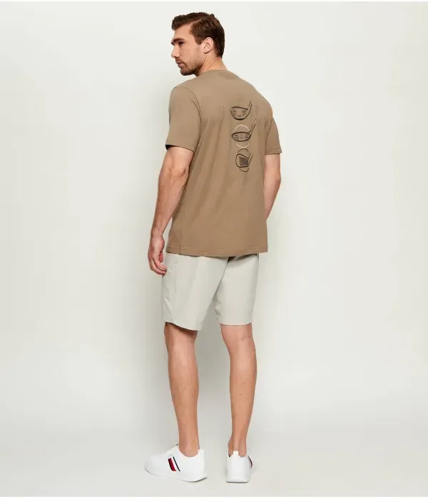 Футболка TS_GOC Birdie relaxed fit Boss Green, бежевый — фото 2