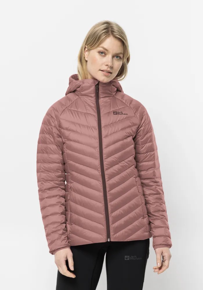 

Пуховик Jack Wolfskin "PASSAMANI DOWN HOODY W", с капюшоном, цвет Blush-Powder