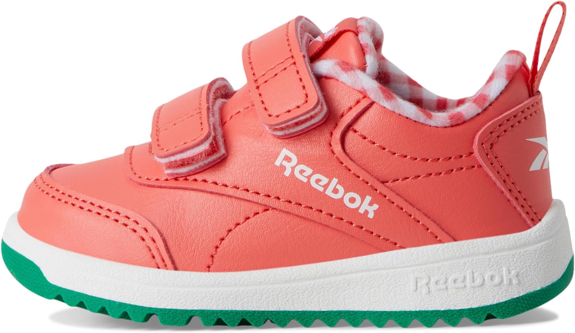 Кроссовки Reebok Kids Weebok Clasp Low 2, цвет Sunset Coral/White/Classic Green — фото 4
