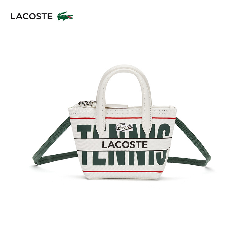 

Сумка женская Lacoste с цветным принтом, белый