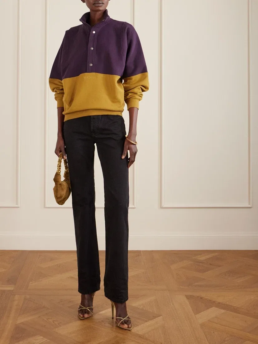 Миниатюрная замшевая сумка на плечо "Амалия" SAINT LAURENT, коричневый — фото 3