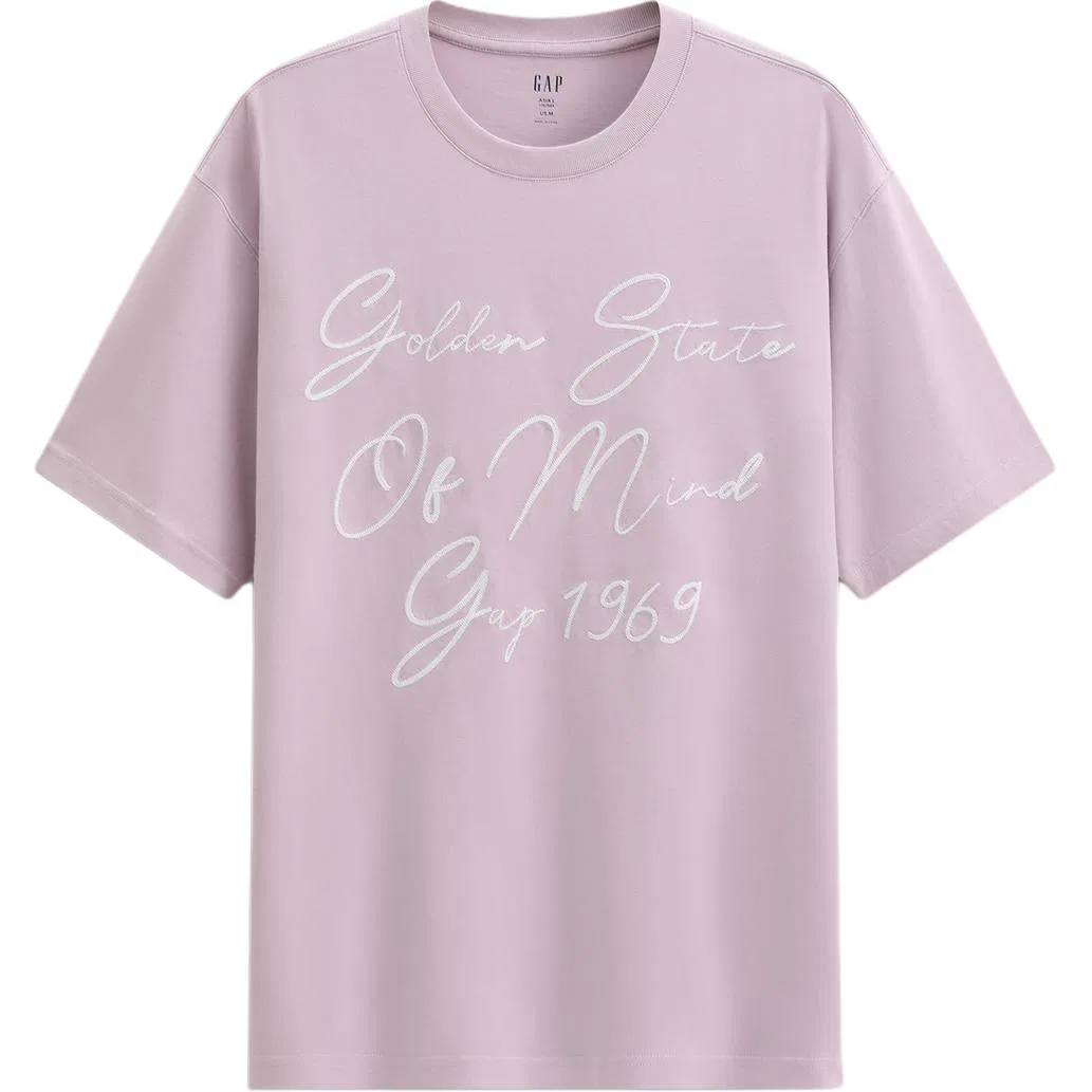 Футболка хлопковая GAP Light Purple Pink