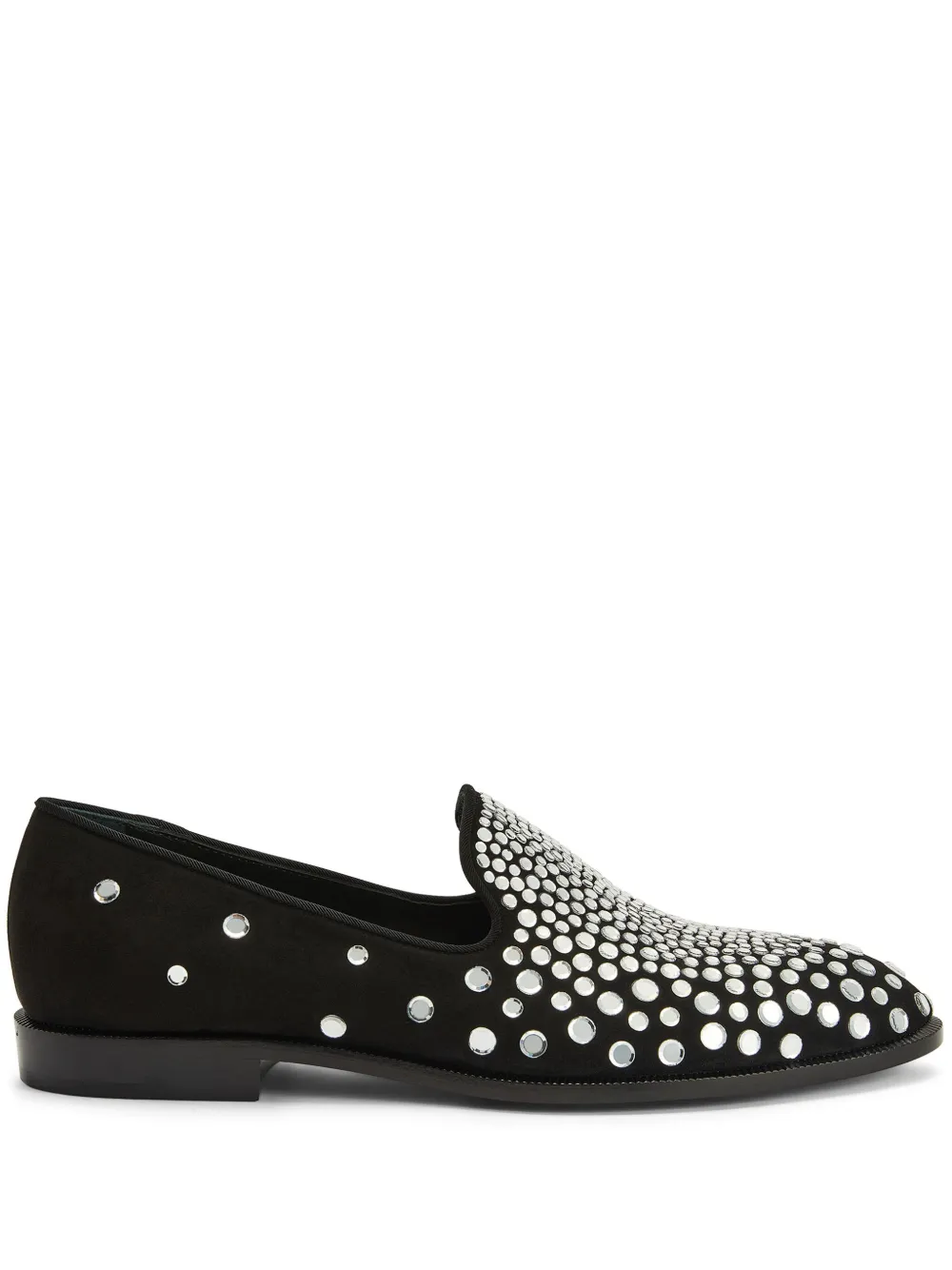 

Лоферы Peghasus с кристаллами Giuseppe Zanotti, черный