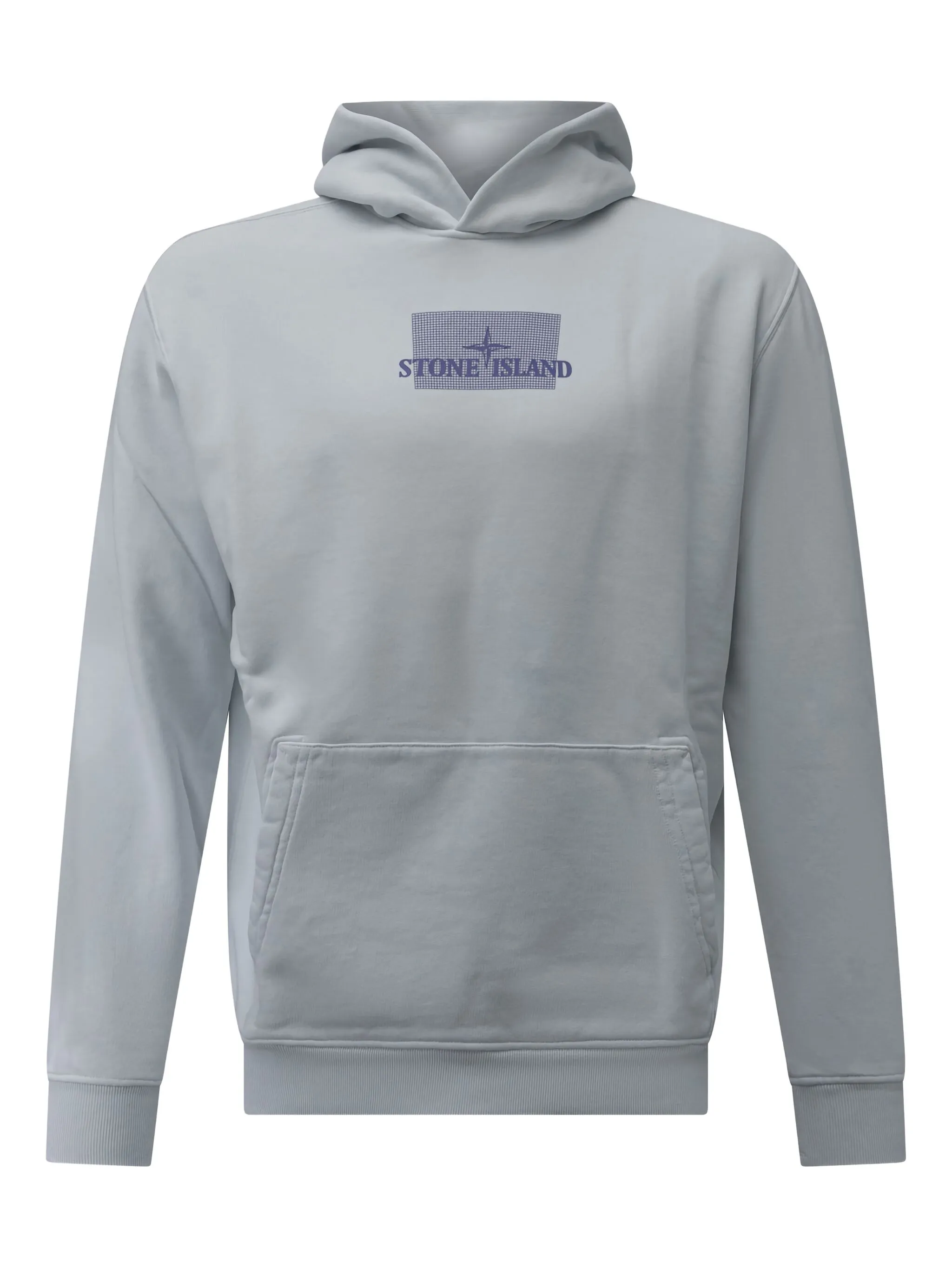 

Худи в клетку Stone Island, синий