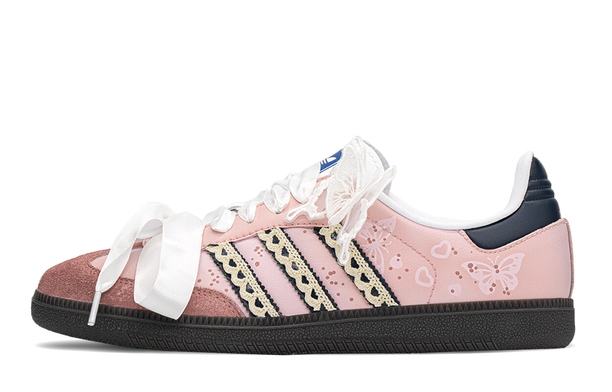 

Кроссовки для скейтбординга Samba Unisex Low-top Blue/розовый Adidas Originals