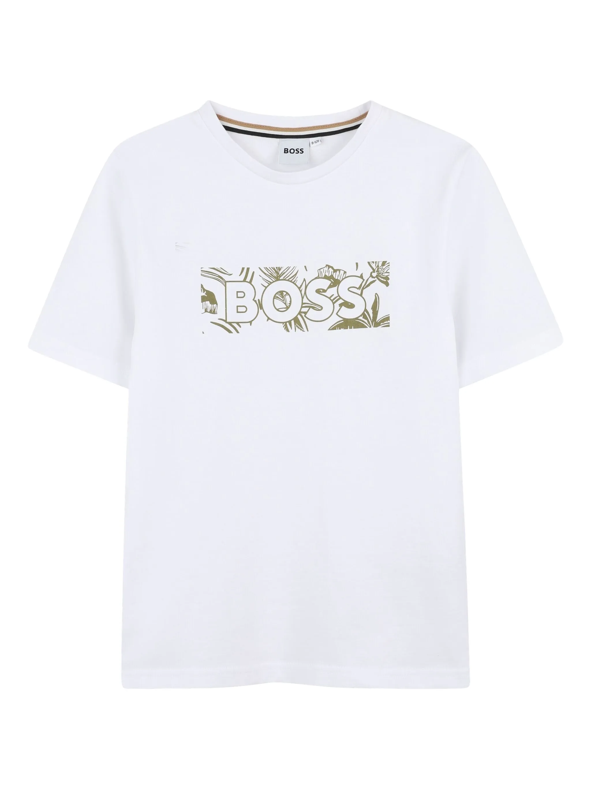 

Футболка с логотипом Boss Kidswear, белый