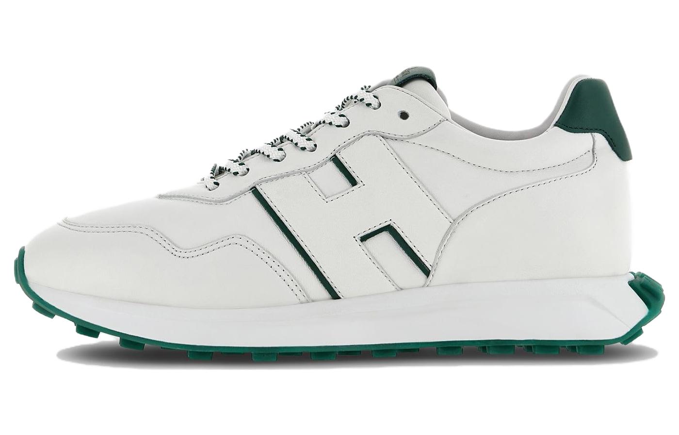 

HOGAN Низкие повседневные туфли H601, мужские, белые, зеленые