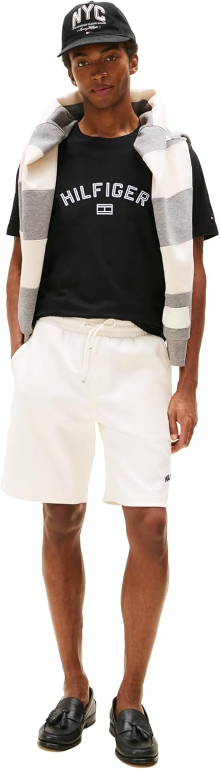 Футболка Tommy Hilfiger Short Sleeve Cotton Graphic with Hilfiger Logo, черный — фото 3