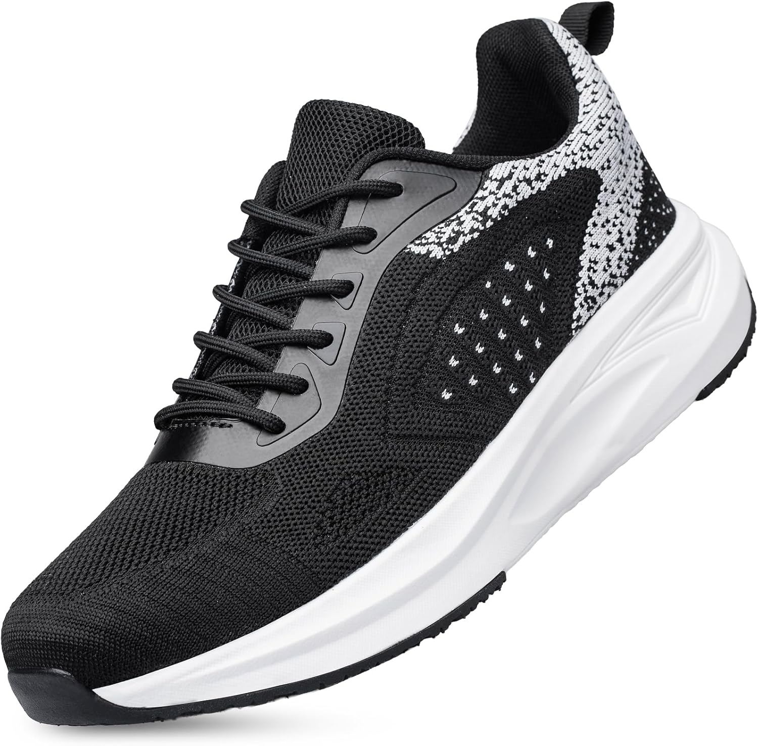 

Мужские кроссовки для бега с противоскользящей подошвой, легкие, дышащие, удобные, спортивные модные кроссовки, сетчатые для тренировок и повседневного спорта Tianyuqi, черный