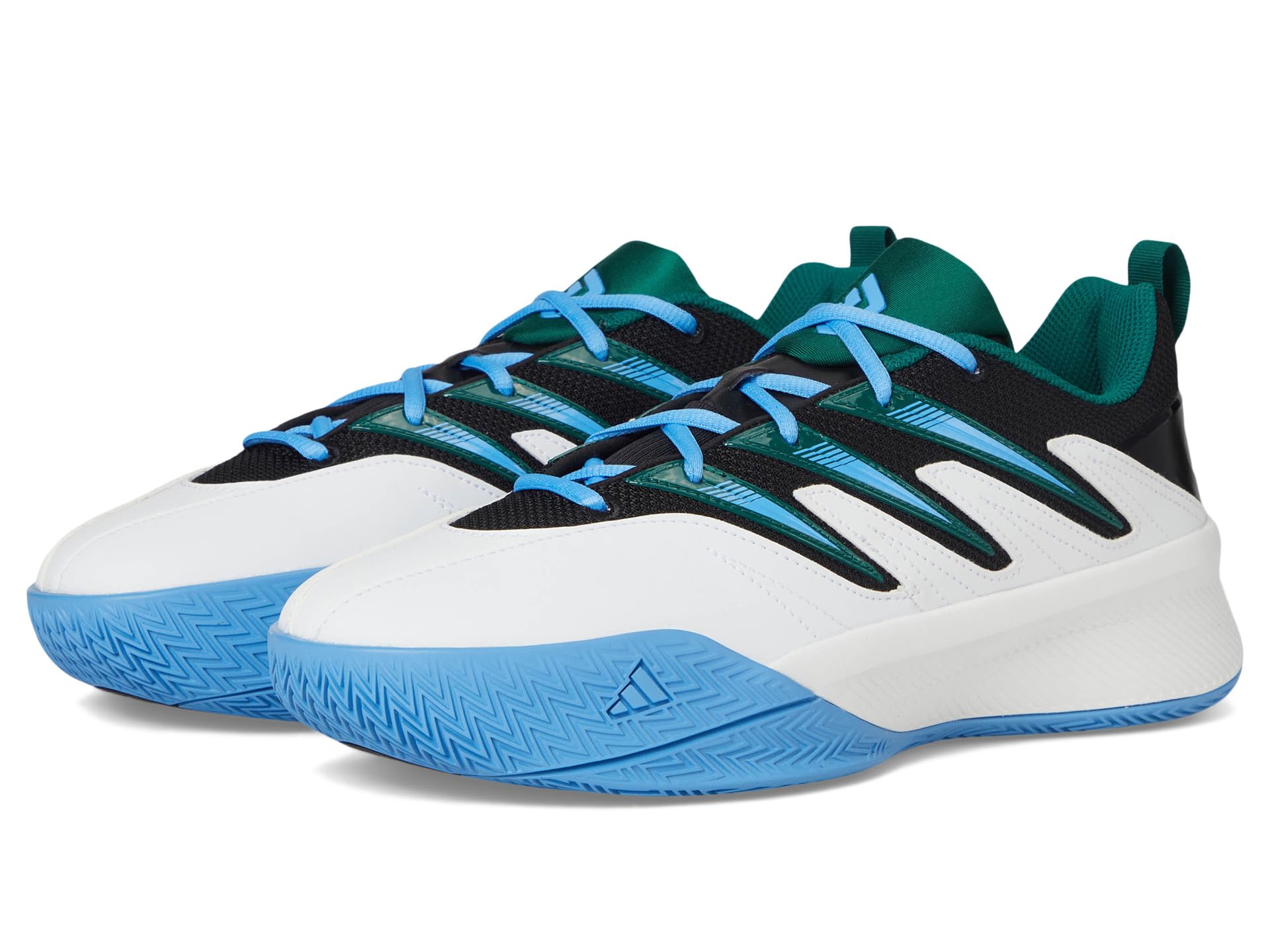 Кроссовки Unisex adidas Dame Certified 3, цвет White/Collegiate Green/Blue Burst