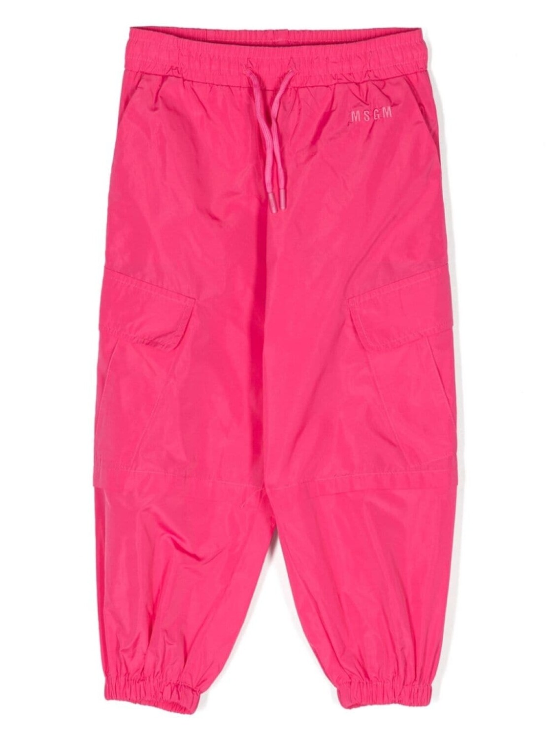 

MSGM Kids брюки карго с вышитым логотипом, розовый