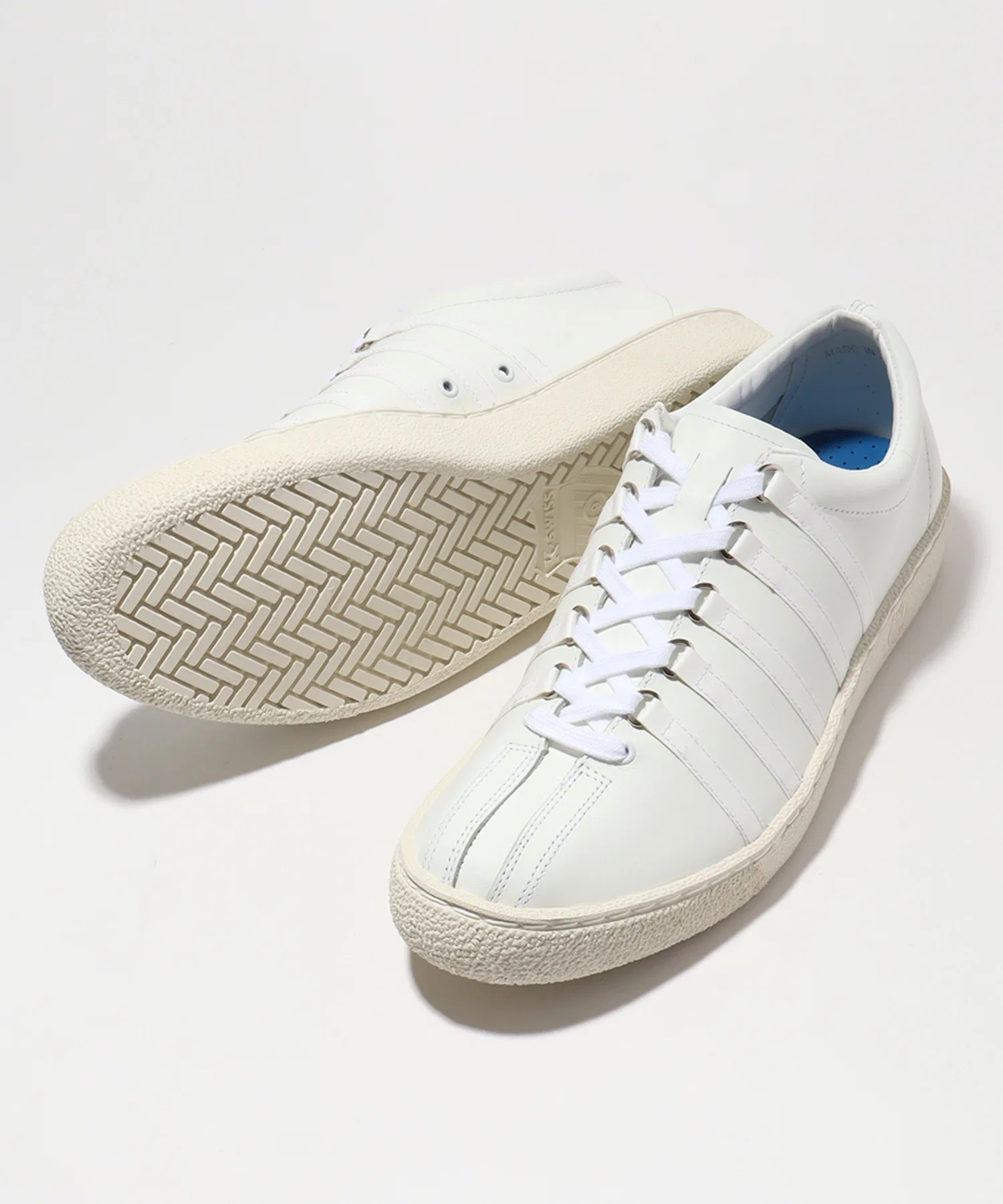 Мужские кожаные кроссовки Classic 66 JPN K-SWISS чёрные — фото 4