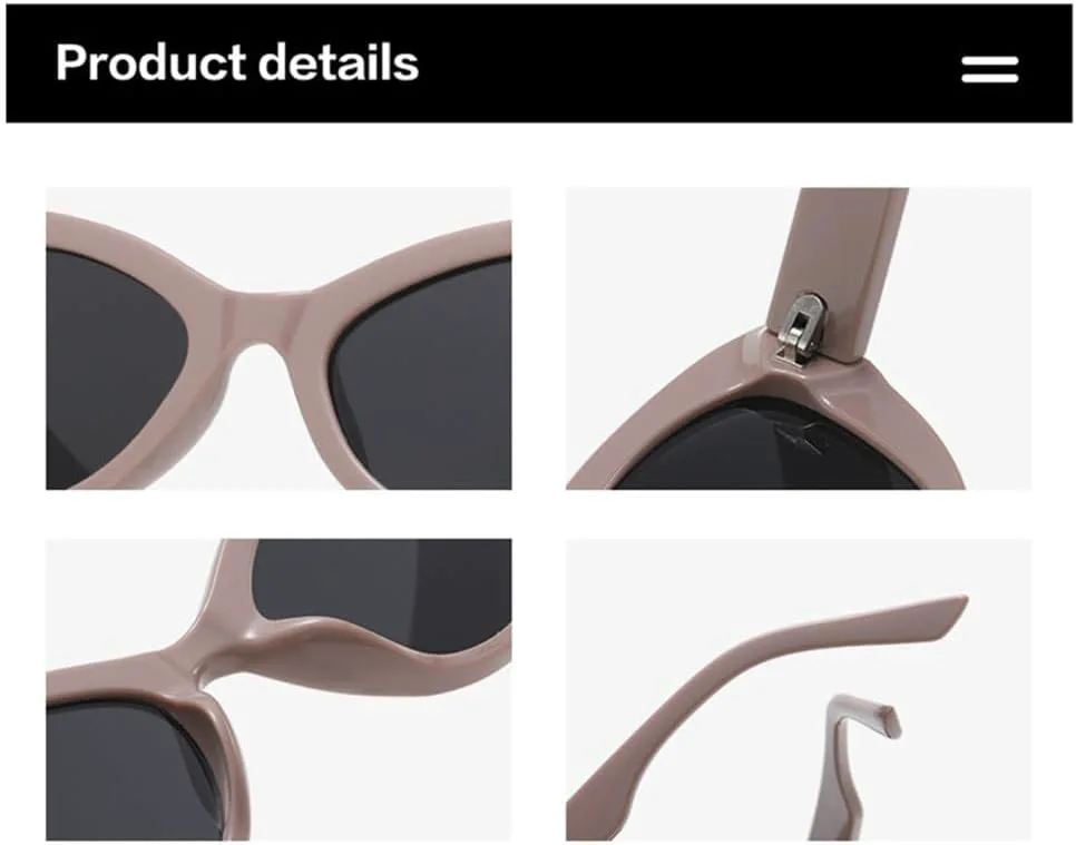 

Винтажные солнцезащитные очки «кошачий глаз» для женщин и мужчин, маленькая оправа, панк-очки, леопардовый принт, коричневые солнцезащитные очки generic, 8