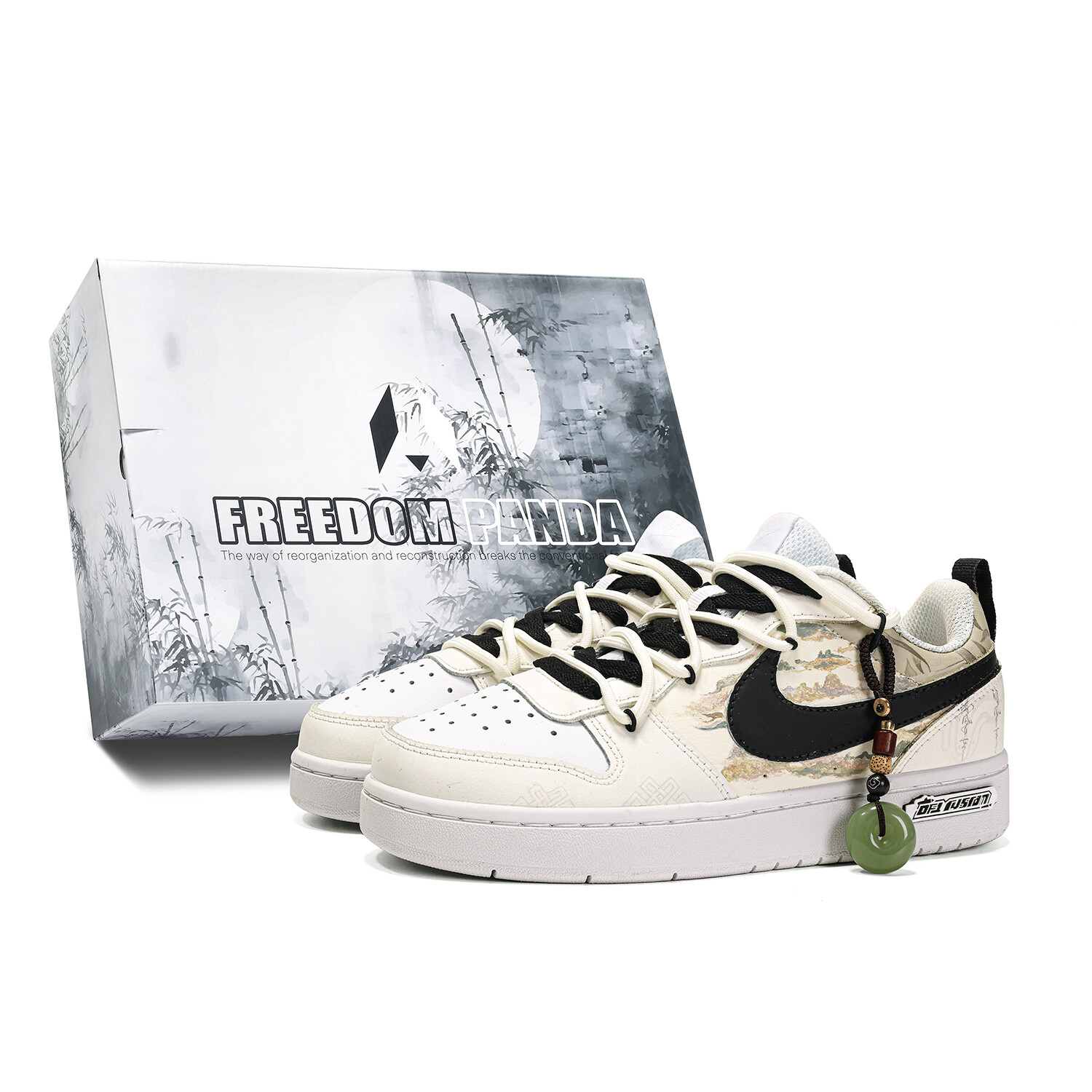 

Кроссовки Nike Court Borough Skateboarding Shoes Women's Low-top Beige, бежевый