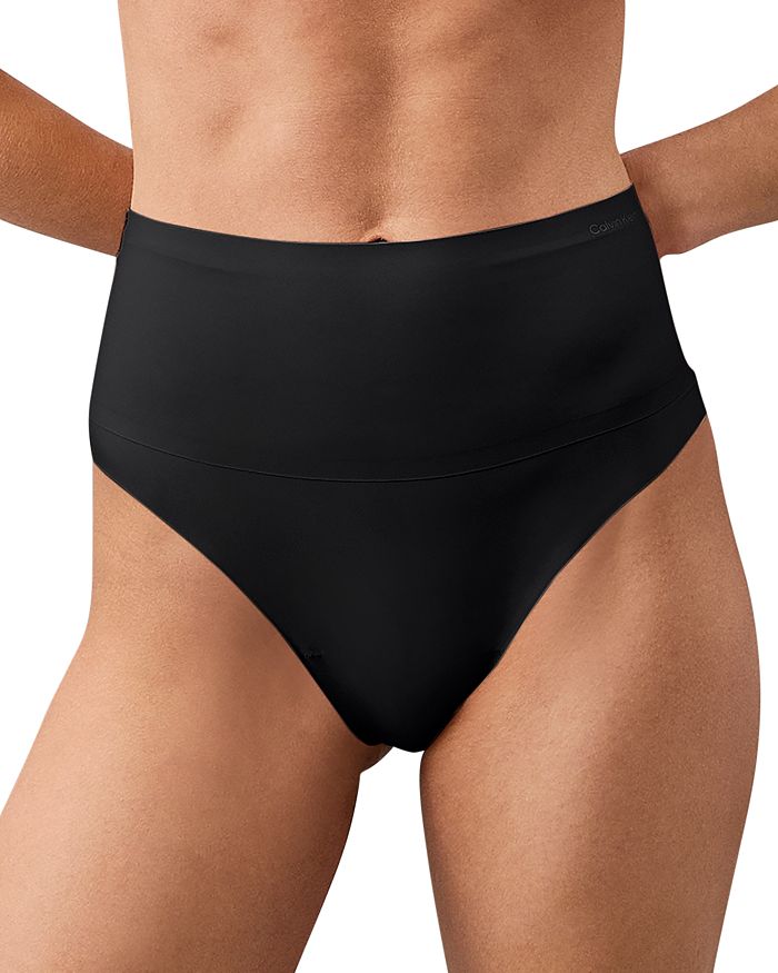 

Высокие трусы-стринги Calvin Klein, черный