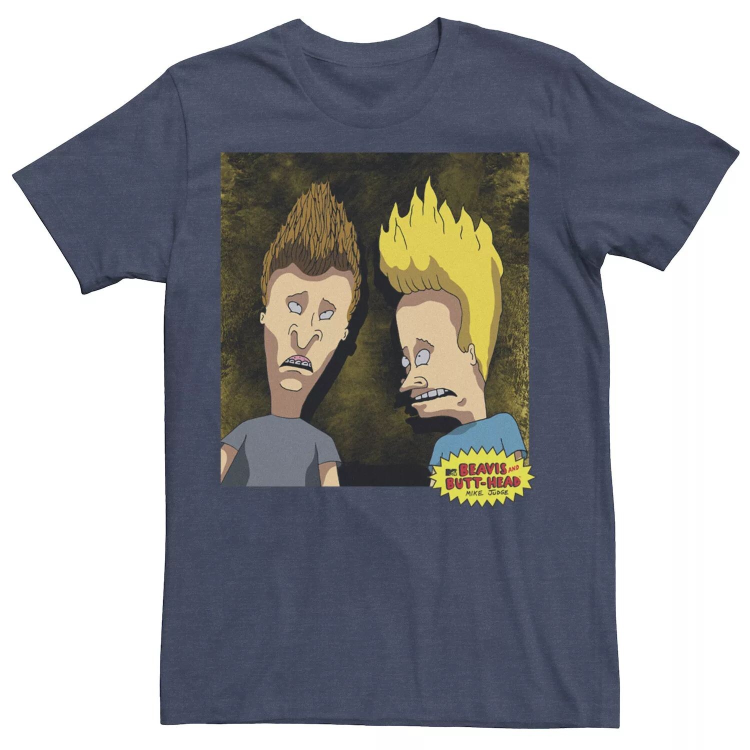 

Мужская футболка с портретным рисунком Beavis and Butt-Head Licensed Character