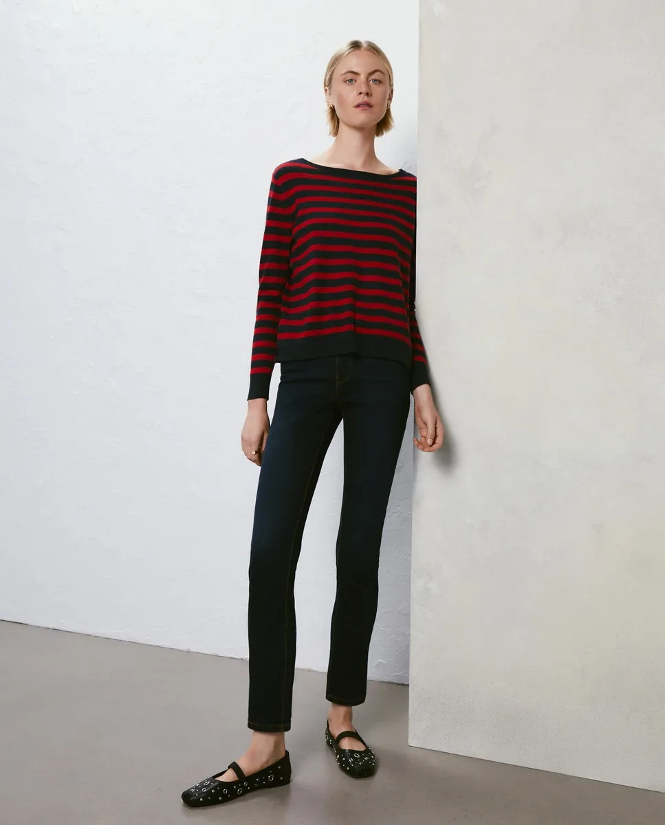 

Узкие прямые женские джинсы Easy Wear, темно-синий